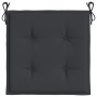 Cojines de silla de jardín 6 uds tela Oxford negro 40x40x3 cm by vidaXL, Cushions for chairs and sofas - Ref: Foro24-314017, ...