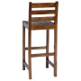 Taburetes de cocina 2 unidades madera maciza reciclada