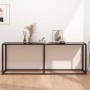 Schwarzer Konsolentisch aus gehärtetem Glas, 200 x 35 x 75,5 cm von vidaXL, Seitentische - Ref: Foro24-331687, Preis: 100,93 ...