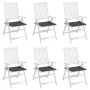 Cojines silla de jardín 6 uds tela Oxford antracita 50x50x3 cm de vidaXL, Cojines para sillas y sofás - Ref: Foro24-314039, P...