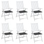 Cojines silla de jardín 6 uds tela Oxford antracita 50x50x3 cm by vidaXL, Cushions for chairs and sofas - Ref: Foro24-314039,...