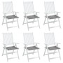 Cojines de silla de jardín 6 uds tela Oxford gris 50x50x3 cm by vidaXL, Cushions for chairs and sofas - Ref: Foro24-314041, P...