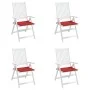 Garden chair cushions 4 pcs Oxford fabric red 50x50x3 cm by vidaXL, Cushions for chairs and sofas - Ref: Foro24-314050, Price...