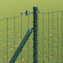 Reja con postes Verde 1.5 x 10 m Acero
