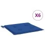 Gartenstuhlkissen, 6 Stück, blauer Oxford-Stoff, 50 x 50 x 3 cm von vidaXL, Kissen für Stühle und Sofas - Ref: Foro24-314061,...