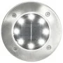 Lámparas solares de suelo 8 unidades luces LED blanco de vidaXL, Iluminación de exterior - Ref: Foro24-44416, Precio: 41,42 €...