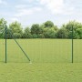 Reja con postes Verde 1.5 x 10 m Acero