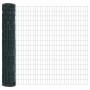 Reja con postes Verde 1.5 x 10 m Acero