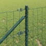 Reja con postes Verde 0.4 x 10 m Acero