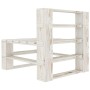 Zentrales Palettensofa für den Garten aus weißem Holz von vidaXL, Gartenbänke - Ref: Foro24-49334, Preis: 55,96 €, Rabatt: %