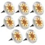 Solar floor lamps 8 units warm white LED lights by vidaXL, Outdoor lighting - Ref: Foro24-44417, Price: 46,08 €, Discount: %