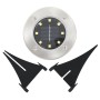 Solar floor lamps 8 units warm white LED lights by vidaXL, Outdoor lighting - Ref: Foro24-44417, Price: 38,91 €, Discount: %