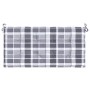 Grau kariertes Gartenbankkissen aus Oxford-Stoff, 120 x 50 x 3 cm von vidaXL, Kissen für Stühle und Sofas - Ref: Foro24-31408...
