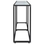 White marble tempered glass console table 140x35x75.5cm by vidaXL, Side tables - Ref: Foro24-331676, Price: 77,80 €, Discount: %