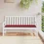Cojín de banco de jardín tela Oxford rojo tinto 150x50x3 cm de vidaXL, Cojines para sillas y sofás - Ref: Foro24-314086, Prec...
