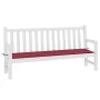Garden bench cushion Oxford fabric red red 150x50x3 cm by vidaXL, Cushions for chairs and sofas - Ref: Foro24-314086, Price: ...