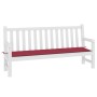 Gartenbankauflage Oxford-Stoff rot rot 150x50x3 cm von vidaXL, Kissen für Stühle und Sofas - Ref: Foro24-314086, Preis: 26,79...