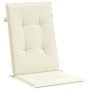Cojín silla de jardín respaldo alto 6 uds tela crema 120x50x3cm by vidaXL, Cushions for chairs and sofas - Ref: Foro24-314106...