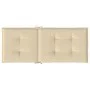 High back garden chair cushion 6 pcs beige fabric 120x50x3cm by vidaXL, Cushions for chairs and sofas - Ref: Foro24-314107, P...