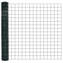 Reja con postes Verde 1.5 x 10 m Acero