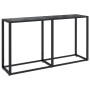 Black tempered glass console table 140x35x75.5cm by vidaXL, Side tables - Ref: Foro24-331675, Price: 73,58 €, Discount: %