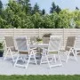 Gartenstuhlkissen mit hoher Rückenlehne, 6 Stück, Stoff in Taupe, 120x50x3cm. von vidaXL, Kissen für Stühle und Sofas - Ref: ...