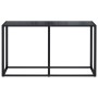 Black tempered glass console table 140x35x75.5cm by vidaXL, Side tables - Ref: Foro24-331675, Price: 73,58 €, Discount: %