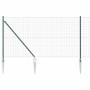 Reja con postes Verde 1.2 x 25 m Acero