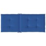 High back garden chair cushion 4 pcs blue fabric 120x50x3 cm by vidaXL, Cushions for chairs and sofas - Ref: Foro24-314117, P...