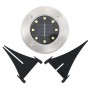 Solar floor lamps 8 units RGB LED lights by vidaXL, Outdoor lighting - Ref: Foro24-315695, Price: 49,95 €, Discount: %