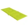 Kissen für Gartenstühle mit hoher Rückenlehne, 6 Stück, grüner Stoff, 120 x 50 x 3 cm von vidaXL, Kissen für Stühle und Sofas...