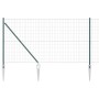 Reja con postes Verde 1.2 x 25 m Acero