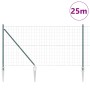 Reja con postes Verde 1.2 x 25 m Acero