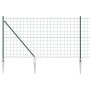 Reja con postes Verde 1.2 x 25 m Acero