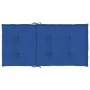 Cojín silla jardín respaldo bajo 4 uds tela Oxford azul de vidaXL, Cojines para sillas y sofás - Ref: Foro24-314144, Precio: ...