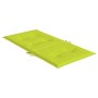 Garden chair cushion low backrest 4 pcs light green Oxford fabric by vidaXL, Cushions for chairs and sofas - Ref: Foro24-3141...