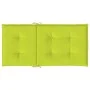 Garden chair cushion low backrest 4 pcs light green Oxford fabric by vidaXL, Cushions for chairs and sofas - Ref: Foro24-3141...