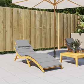 Liegestuhl-Kissen aus grauem Oxford-Stoff 186x58x3 cm. von vidaXL, Kissen für Stühle und Sofas - Ref: Foro24-314159, Preis: 4...