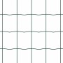 Reja con postes Verde 0.4 x 10 m Acero