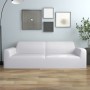 Elastic white polyester jersey sofa cover for 3-seater sofa by vidaXL, Covers - Ref: Foro24-332950, Price: 27,60 €, Discount: %