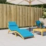 Cojín de tumbona de tela Oxford azul 186x58x3 cm de vidaXL, Cojines para sillas y sofás - Ref: Foro24-314162, Precio: 40,69 €...