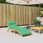 Sonnenliegenkissen aus grünem Oxford-Stoff, 186 x 58 x 3 cm von vidaXL, Kissen für Stühle und Sofas - Ref: Foro24-314163, Pre...