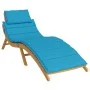 Sonnenliegenkissen aus blauem Oxford-Stoff, 186 x 58 x 3 cm von vidaXL, Kissen für Stühle und Sofas - Ref: Foro24-314162, Pre...