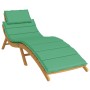 Cojín de tumbona de tela Oxford verde 186x58x3 cm de vidaXL, Cojines para sillas y sofás - Ref: Foro24-314163, Precio: 36,95 ...
