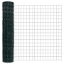 Reja con postes Verde 1.5 x 10 m Acero
