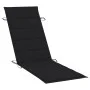 Schwarzes Sonnenliegenkissen aus Oxford-Stoff 186x58x3 cm. von vidaXL, Kissen für Stühle und Sofas - Ref: Foro24-314165, Prei...