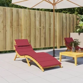 Liegestuhl-Kissen aus Oxford-Stoff in Weinrot 186x58x3 cm. von vidaXL, Kissen für Stühle und Sofas - Ref: Foro24-314167, Prei...
