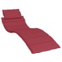 Cojín de tumbona de tela Oxford rojo tinto 186x58x3 cm by vidaXL, Cushions for chairs and sofas - Ref: Foro24-314167, Price: ...