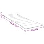 Cojín de tumbona de tela Oxford rojo tinto 186x58x3 cm by vidaXL, Cushions for chairs and sofas - Ref: Foro24-314167, Price: ...