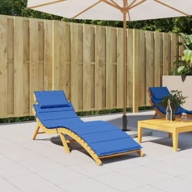 Cojín de tumbona de tela Oxford azul 186x58x3 cm de vidaXL, Cojines para sillas y sofás - Ref: Foro24-314168, Precio: 39,02 €...
